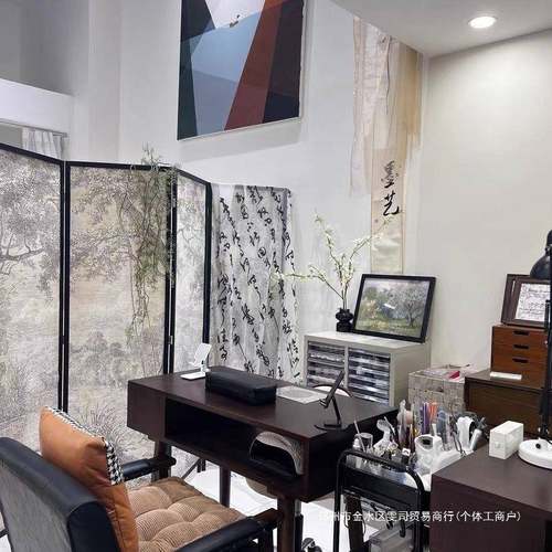 实木美式美甲台单双人简约吸尘器美甲桌椅套装经济型复古风美甲桌