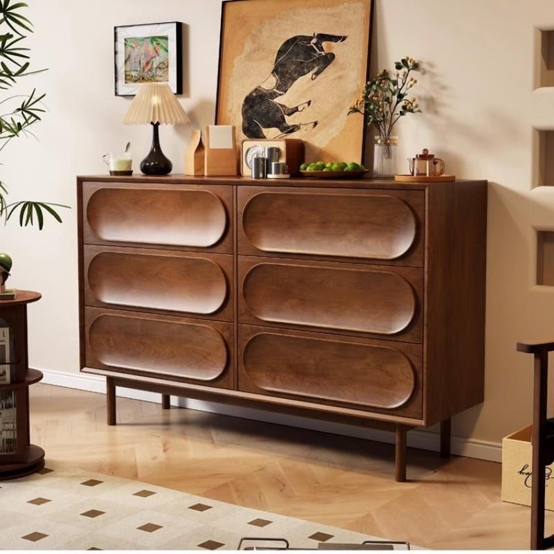 中古风斗柜实木复古五六斗柜橱抽屉柜美式卧室收纳柜客厅玄关柜