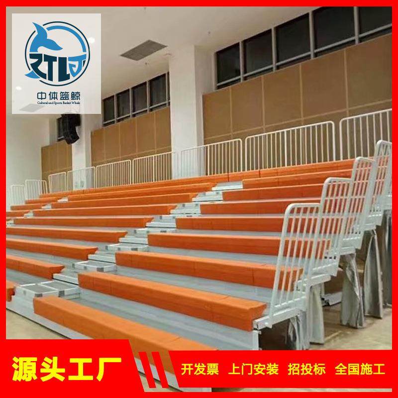 伸缩看台观众席可遥控有质保运行稳定电动伸缩活动看台椅