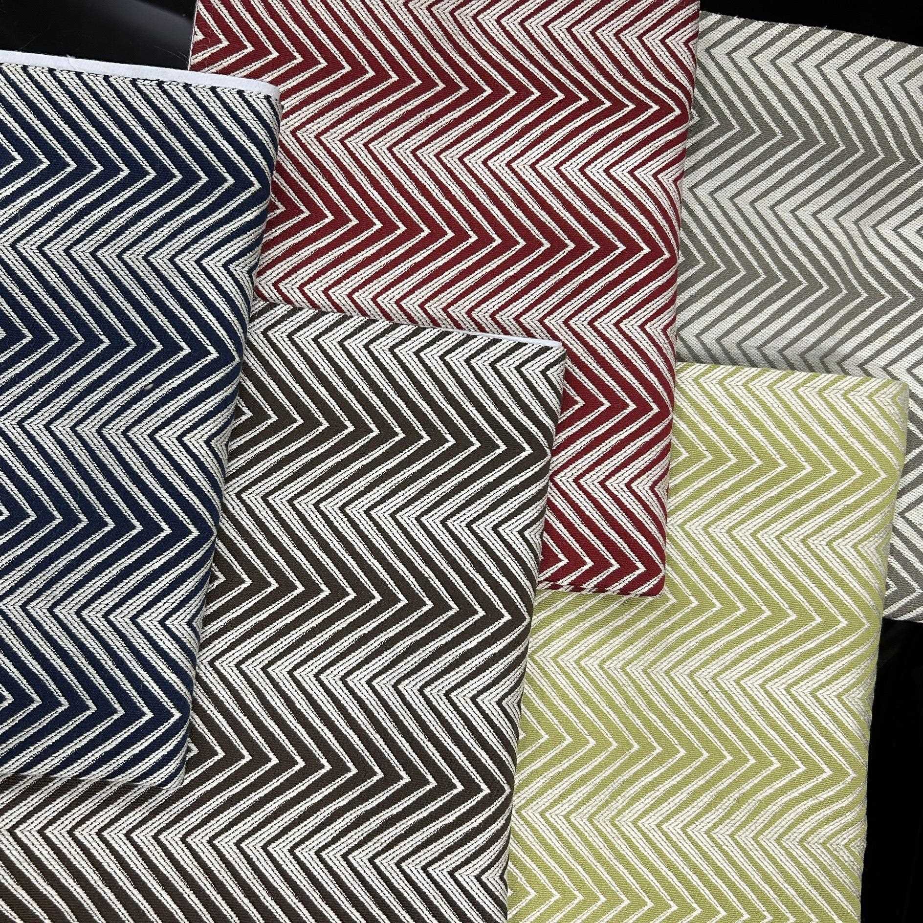 门幅140cm田园风格人字几何条纹两面用窗帘布复古美式沙发布