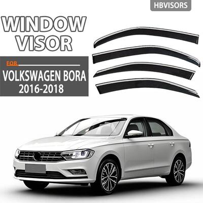 适用于VWBORA宝来不锈钢晴雨挡雨板雨眉侧窗导流板Windowvisor