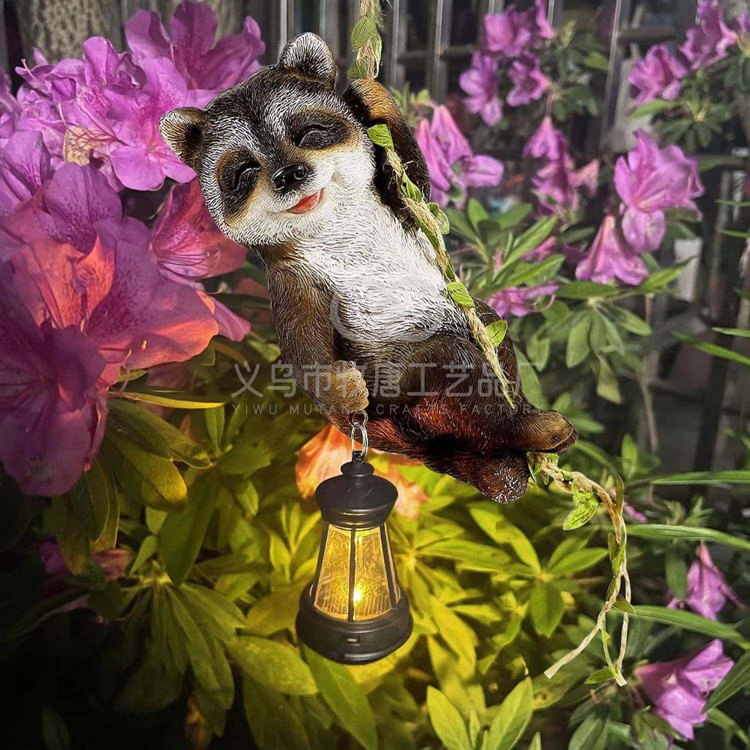 浣熊在葡萄藤上攀爬太阳能灯户外雕像庭院花园阳台装饰防水树,鲜花速递/花卉仿真/绿植园艺,割草机/草坪机,淘宝优惠券,粉丝福利购,淘宝优惠卷