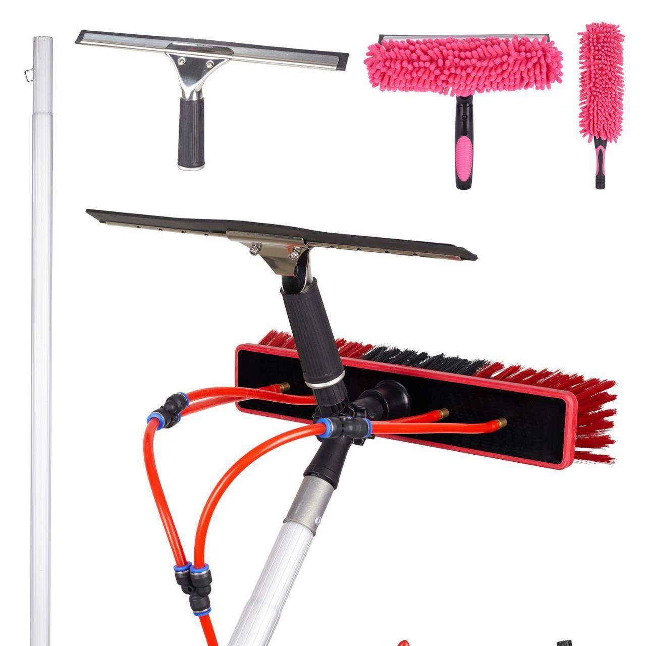 26-60FTSolarPanelCleaningKit,WindowCleaningSystem伸缩通水