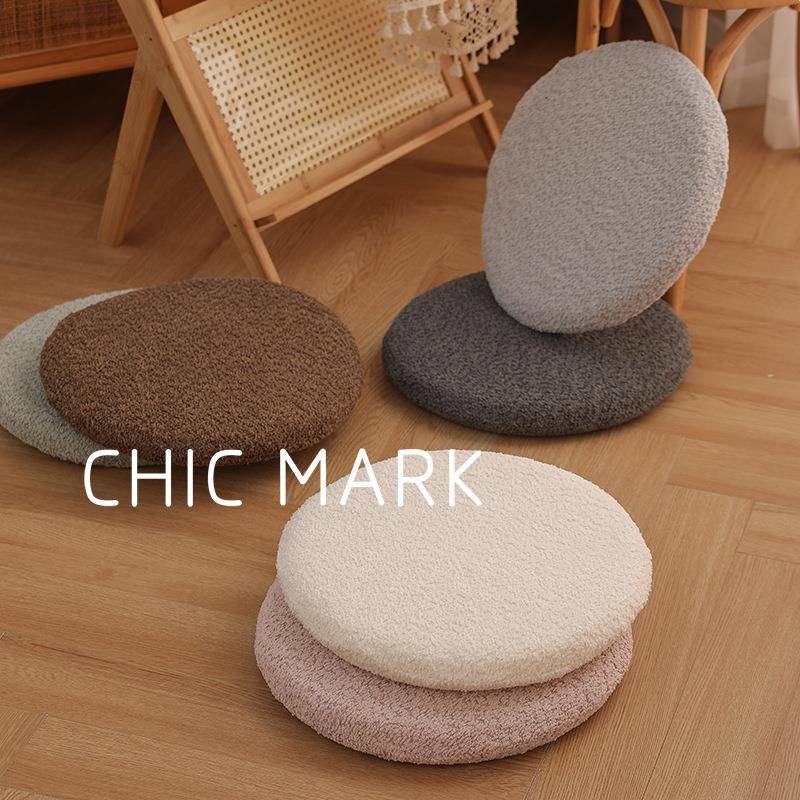 蔓臻圆形坐垫餐椅吧台凳垫卡座飘窗记忆棉防滑垫子办公室四季