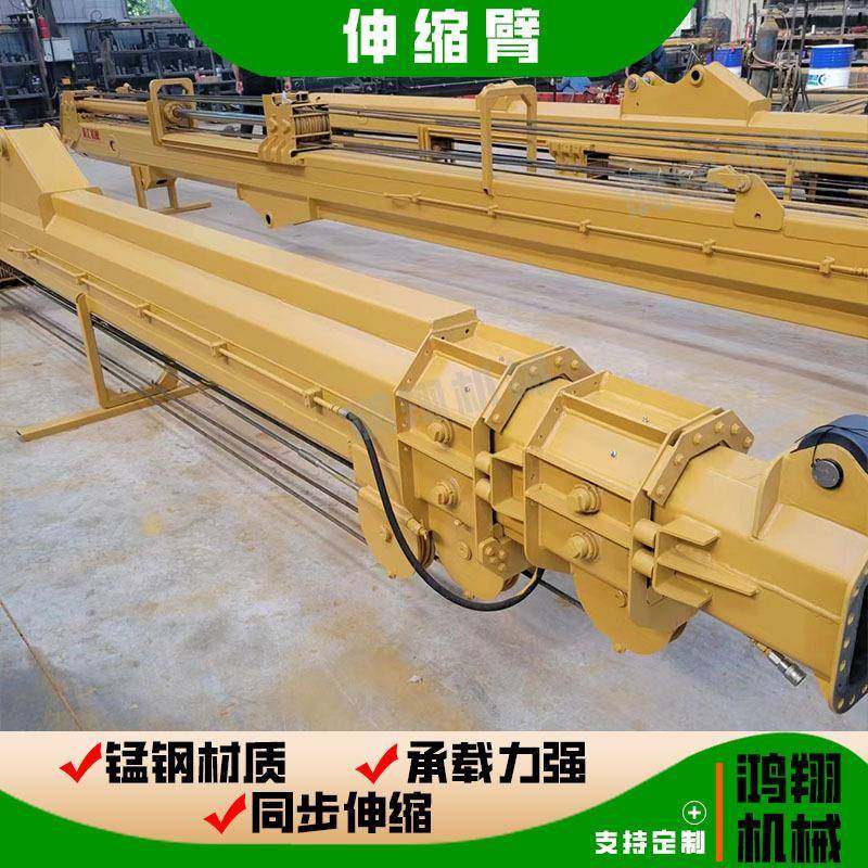 河道清淤挖机加长机械臂拉木材拉山机往复循环快叉装车液压伸缩臂