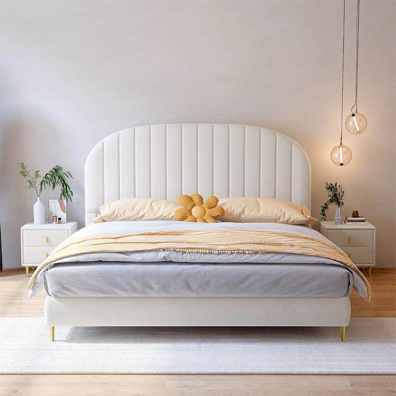 奶油风1.8m主卧双人床轻奢布艺婚床现代简约榻榻米软包科技绒布床,橡塑材料及制品,亚克力管/有机玻璃管,淘宝优惠券,粉丝福利购,淘宝优惠卷