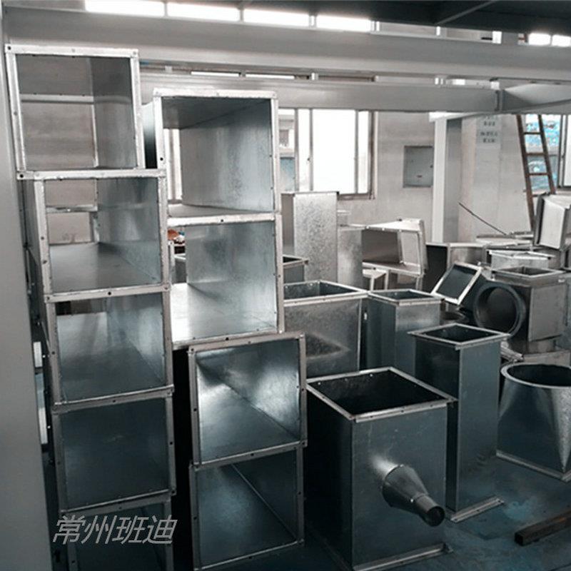 各式通风管道制作法兰矩形螺旋风管白铁皮排烟通风管道