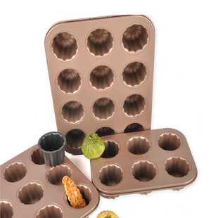 可丽露模具天使之铃 不粘烤盘铜模铝模家用烘焙工具商用6连杯