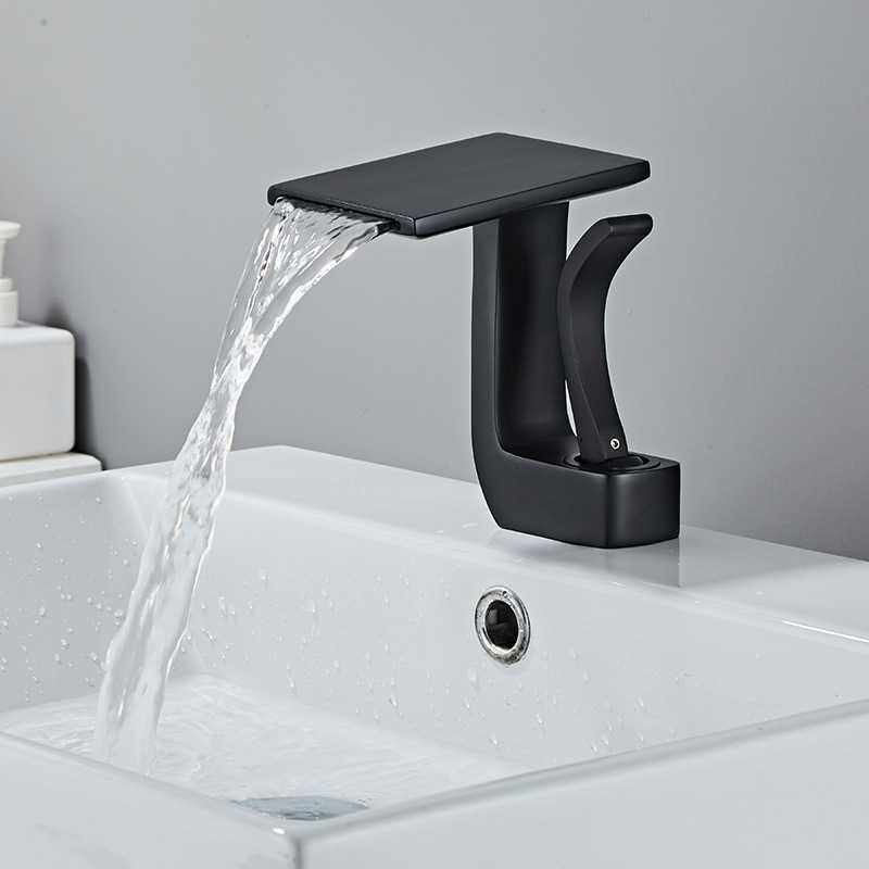 供应新款面盆冷热水龙头铜体瀑布出水浴室洗脸盆单孔卫浴,家装主材,面盆龙头,淘宝优惠券,粉丝福利购,淘宝优惠卷