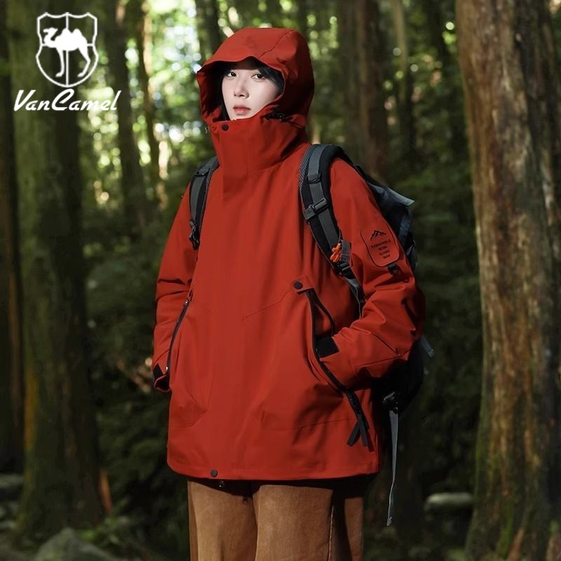 VANCAMEL/西域骆驼山系户外冲锋衣男女夹克春秋防风防水情侣外套