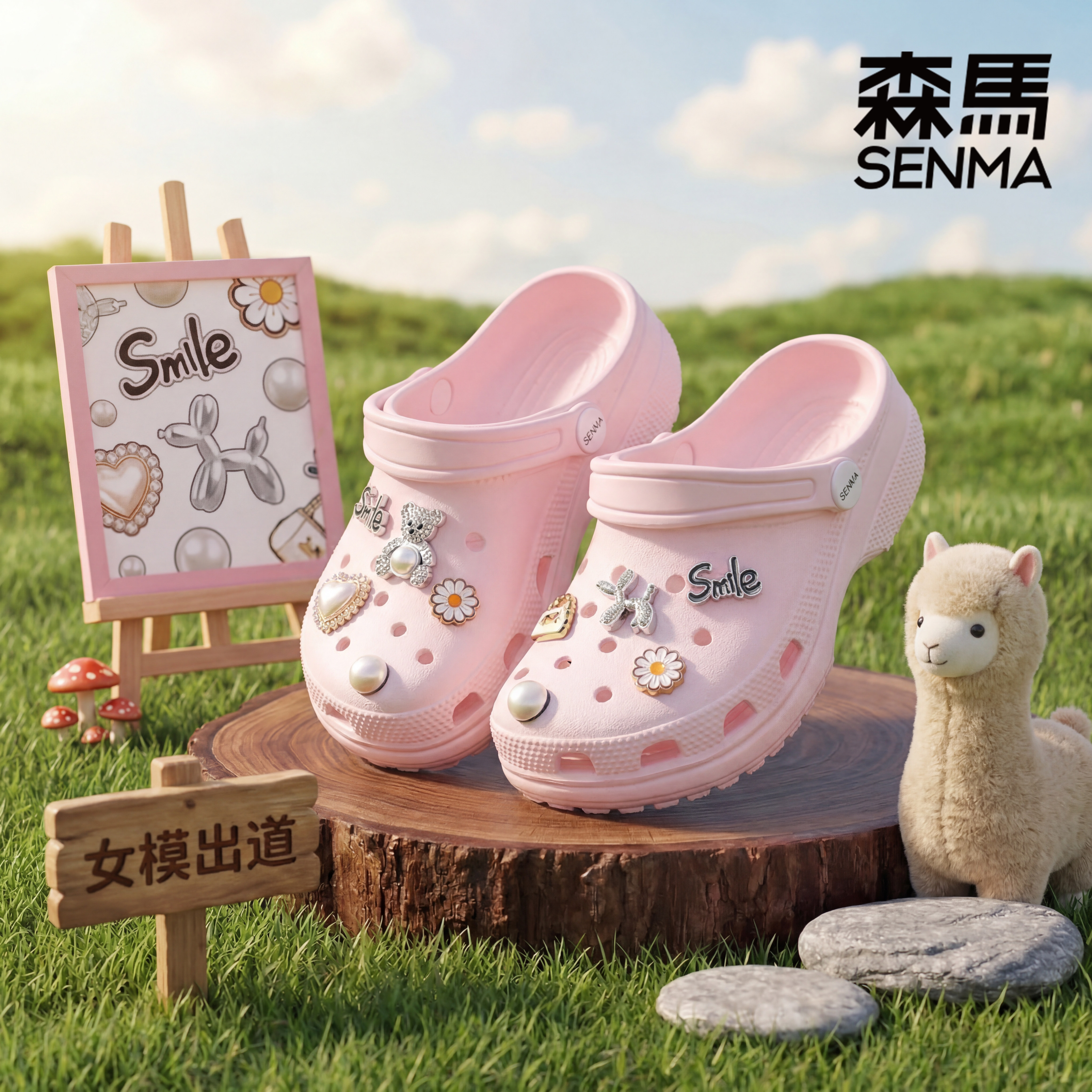 森马儿童洞洞鞋女童凉拖鞋防滑耐磨软底2026夏季新款外穿户外凉鞋