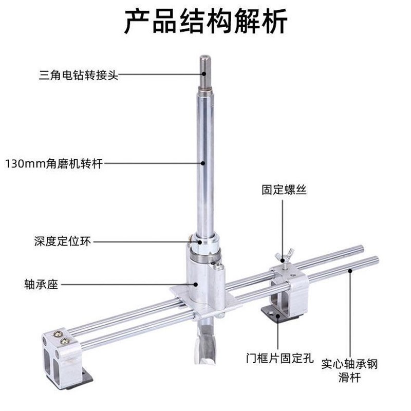 德国工艺现货木门锁舌开孔器开槽机木工室内安装门框锁工具装门锁