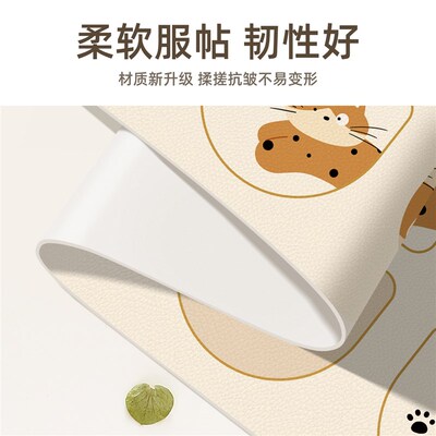 卡通餐边柜桌垫电视柜台面保护垫轻奢高级感桌布免洗防脏鞋柜垫子