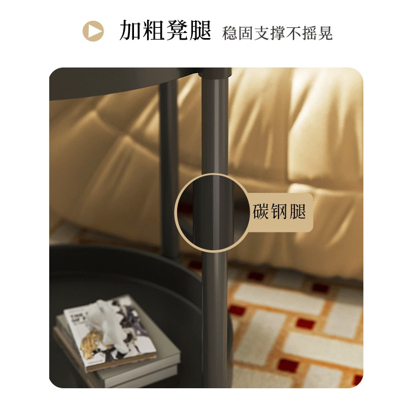 移动家用沙发边几边柜小桌子客厅推车置物架迷你床头柜阳台茶几桌