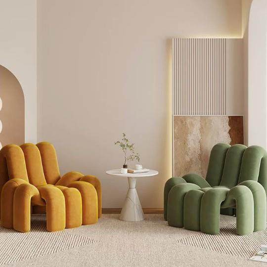 网红创意单人沙发现代简约设计师接待洽谈桌椅美容院民宿休闲单椅,鲜花速递/花卉仿真/绿植园艺,割草机/草坪机,淘宝优惠券,粉丝福利购,淘宝优惠卷