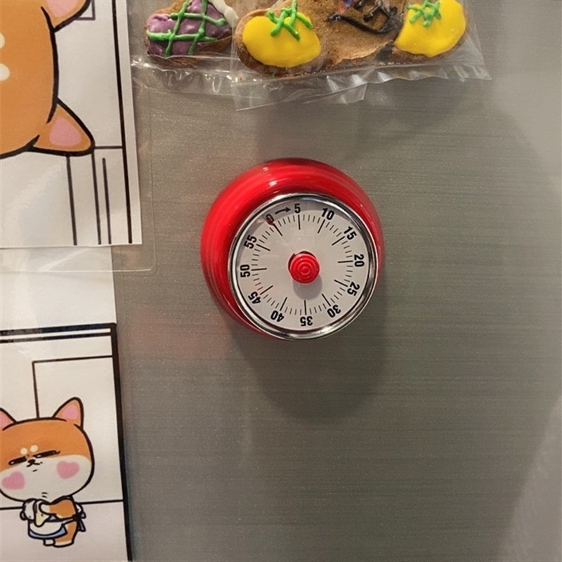 复古厨房计时器机械可视化烹饪定时提醒器学生时间管理闹钟磁吸