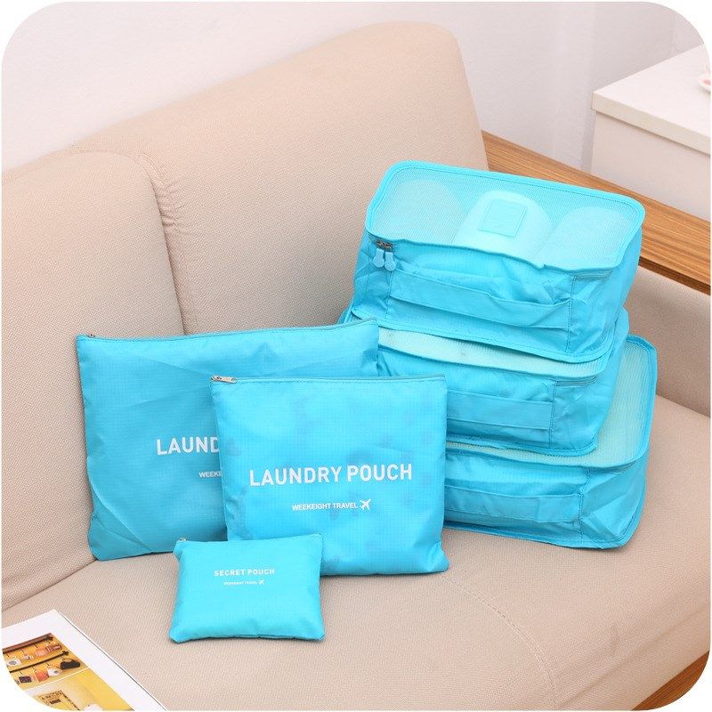韩版出差旅行收纳6件套防水衣物整理大容量多功能收纳袋,收纳整理,其他收纳袋,淘宝优惠券,粉丝福利购,淘宝优惠卷