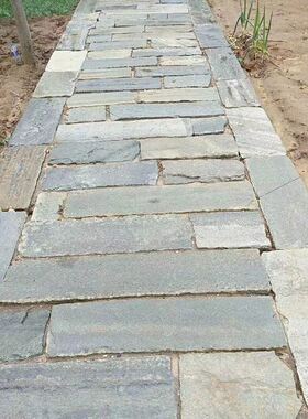 老石条旧古板铺路石古建园石踏步台阶汀步石庭院花岗岩仿林青石板