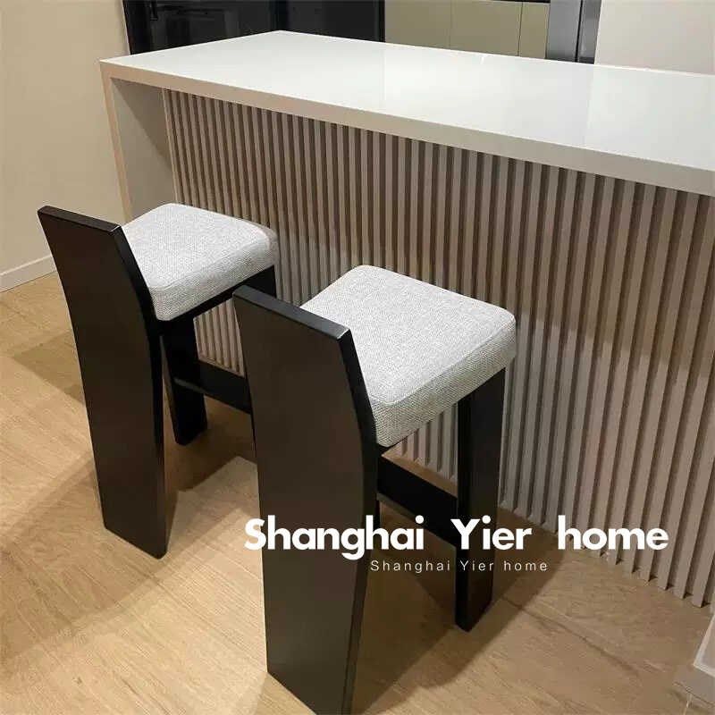 简约实木吧椅岛台面椅家用白蜡木酒吧靠背吧凳前台椅子,住宅家具,家用高脚椅,淘宝优惠券,粉丝福利购,淘宝优惠卷