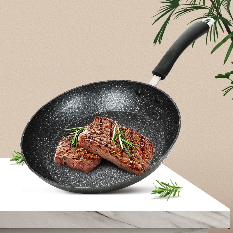 左家右厨平底不粘锅家用牛排煎锅煎蛋煎饼油炸炉灶专用