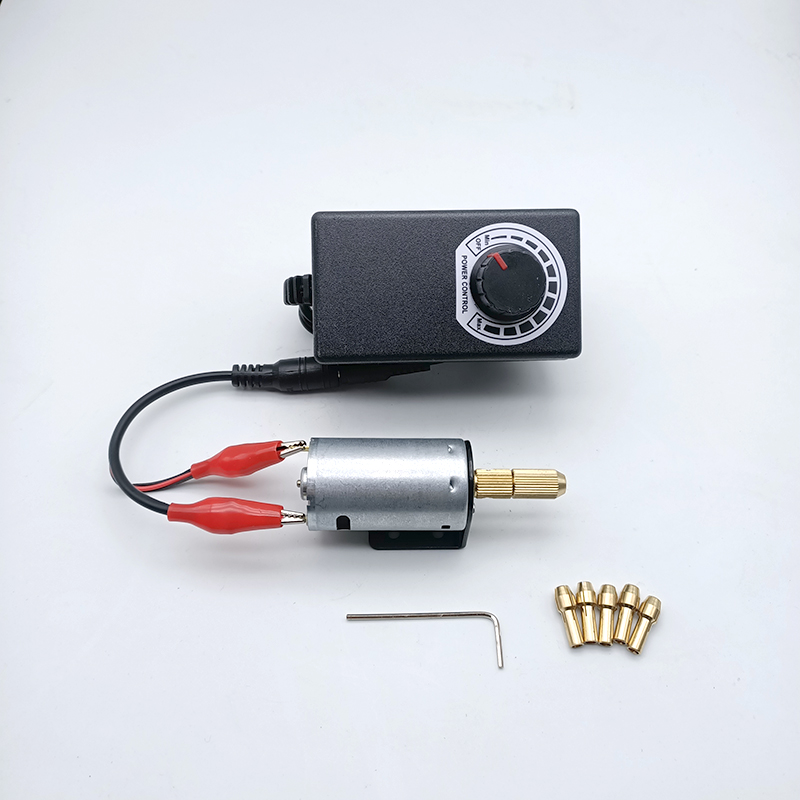 简易Y组装手钻电钻 可调速90电机支架钻夹头v调速电源