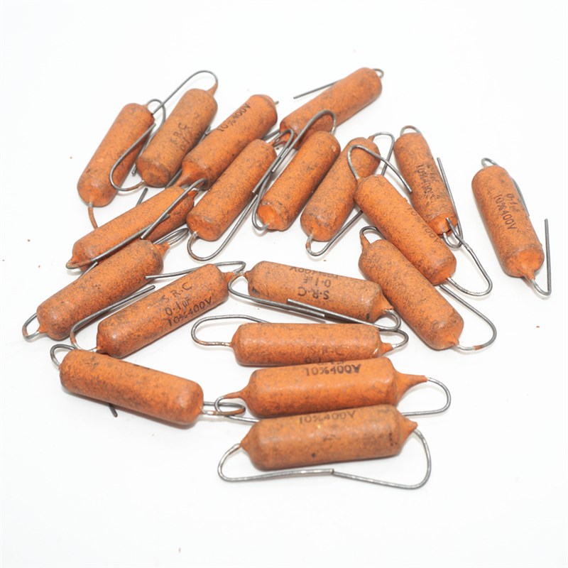 (烨永电子)0.uf 00V全新库存早期SRC橙色耦合芥末电容一只