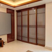 新中式 榻榻米衣柜门隔断门移门 推拉门实木格子门和室门吊柜门日式