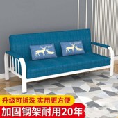 两用小户型布艺沙发出租房简易双人三人客厅沙发多功能折叠沙发床