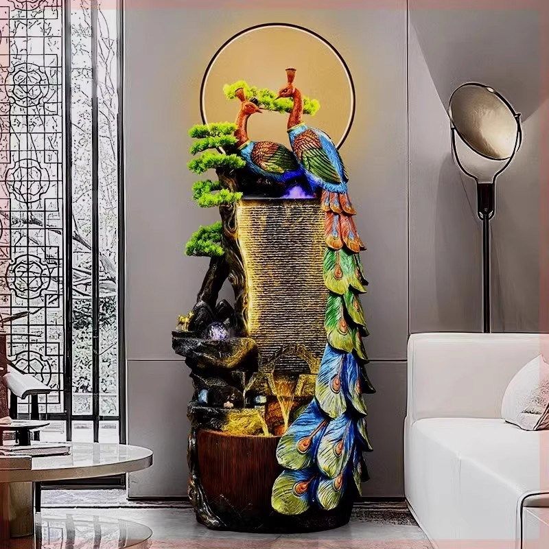 摆件水幕墙流水屏风客厅招财摆件落地循环水假山喷泉景观装饰,家居饰品,流水摆件,淘宝优惠券,粉丝福利购,淘宝优惠卷