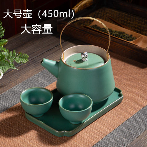 复古大号提梁壶套壶整套日式茶装功夫茶具壶用水家简约陶瓷干泡盘