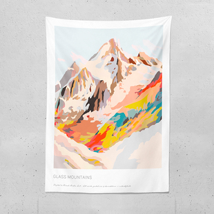 风山脉风景挂布画 ns小清新卧室床头装饰布背景布宿舍墙布