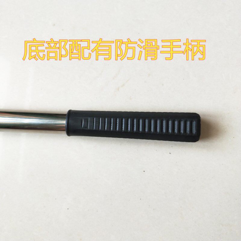 伸缩4.米加硬挑杆加厚便携虾笼鱼笼提竿不锈钢抄网杆下网杆收网杆