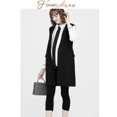 西装 商务孕妇职业装 外套上班 马甲背心裙秋冬内搭宽松大码 孕妇西装