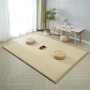 日式小茶几地毯茶室禅房原木风禅意打坐地垫榻榻米炕垫竹编飘窗垫