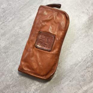 头层牛皮男长款钱包复古手工包小手包大容量男士皮夹钱包真皮 软