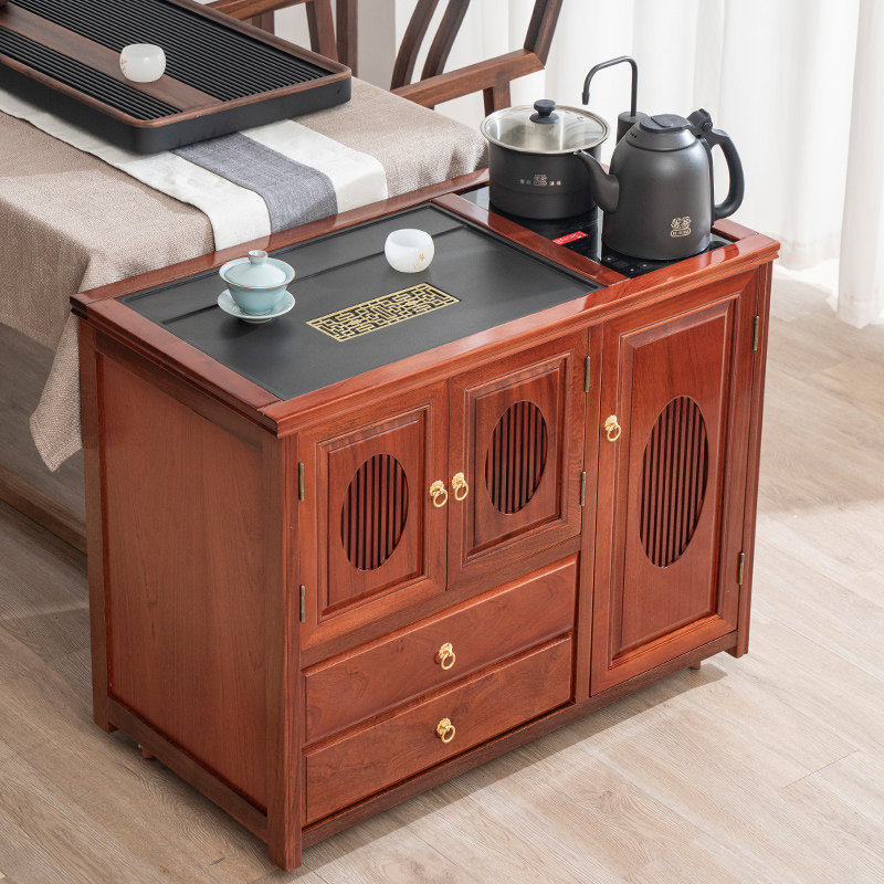 花梨实木移动小茶桌客厅茶台家用茶水柜烧水壶一体茶桌边柜收纳柜,住宅家具,家用茶台/茶桌,淘宝优惠券,粉丝福利购,淘宝优惠卷