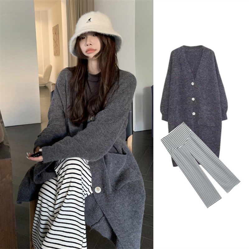 2023秋冬季孕妇套装长袖针织开衫大码毛衣外套时尚款托腹裤三件套,孕妇装/孕产妇用品/营养,套装,淘宝优惠券,粉丝福利购,淘宝优惠卷