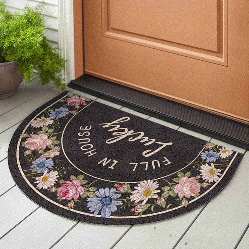 美式家用进门地垫网红半圆地毯丝圈玄关入户门垫户外脚踩垫可定制,居家布艺,家用脚垫,淘宝优惠券,粉丝福利购,淘宝优惠卷