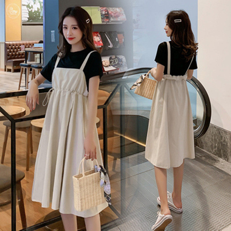 孕妇装夏装套装时尚款潮妈洋气小个子连衣裙夏款孕妈吊带裙子夏季,孕妇装/孕产妇用品/营养,套装,淘宝优惠券,粉丝福利购,淘宝优惠卷