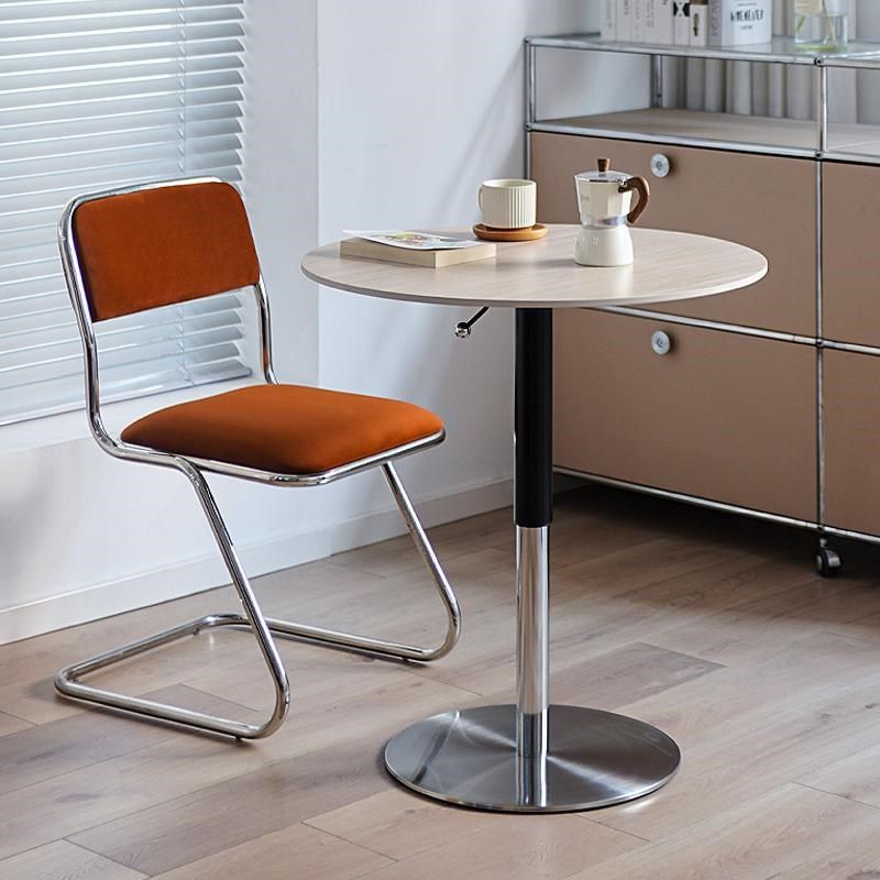 岩板升降圆形餐桌轻奢家用小户型客厅阳台沙发边几茶几可移动圆桌,住宅家具,岩板餐桌,淘宝优惠券,粉丝福利购,淘宝优惠卷