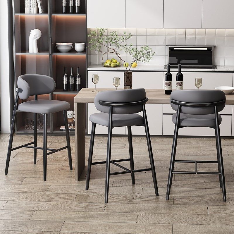 高脚椅家用轻奢风吧椅铁艺酒吧椅咖啡厅吧台凳岛台现代简约吧台椅,住宅家具,家用高脚椅,淘宝优惠券,粉丝福利购,淘宝优惠卷