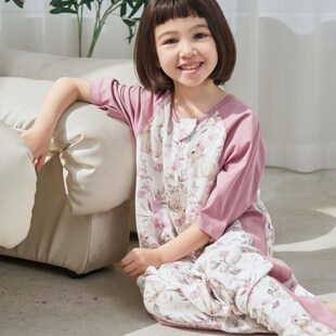 婴儿睡袋夏季薄款纱布半袖宝宝短袖睡衣四季通用儿童分腿防踢被