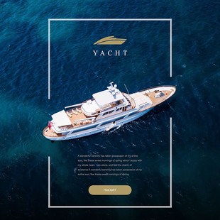 100页豪华游轮介绍ppt模板快艇游艇产品与服务ppt模板豪华游艇