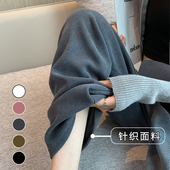 子秋冬款 加绒加厚直筒打底裤 外穿休闲阔腿长裤 冬季 冬天 冬装 孕妇裤