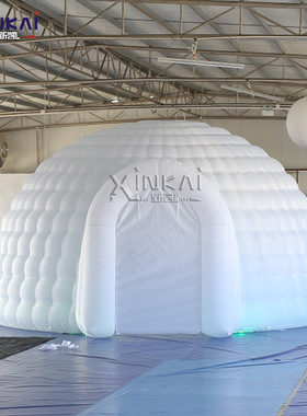 户外大型充气圆顶帐篷 白色蒙古包模型  展览广告宣传充气帐篷