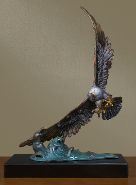 铜金岁月老鹰铜摆件大鹏展翅开业礼品摆件家居装饰品