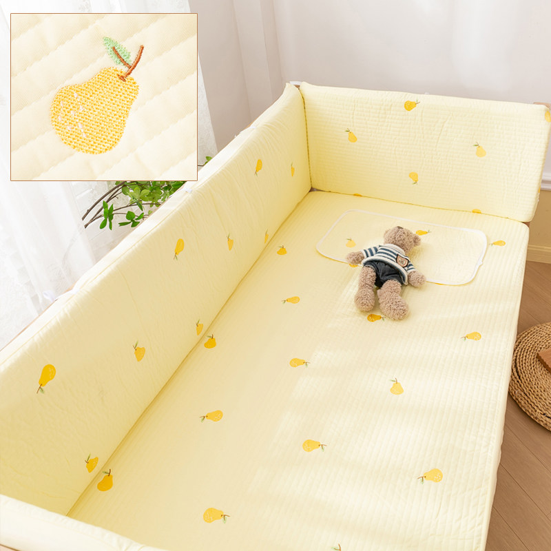 婴儿床床围软包防撞纯棉宝宝床上用品a类可拆洗儿童拼接床护栏围