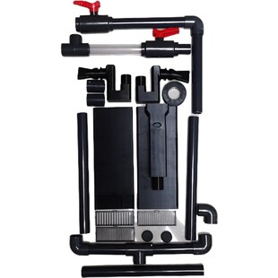 鱼缸免打孔超薄虹吸背包净化水质配件溢流管直角简易清洁新款