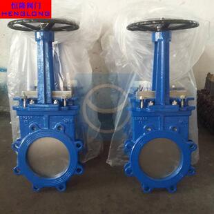 厂家直销PZ43手动插板阀手动单向插板阀手动梅花形插板阀DN200