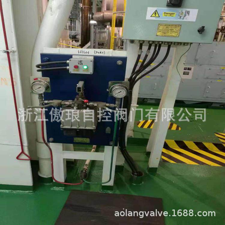 船位摇海底门，置液压手用泵站，带位334反馈